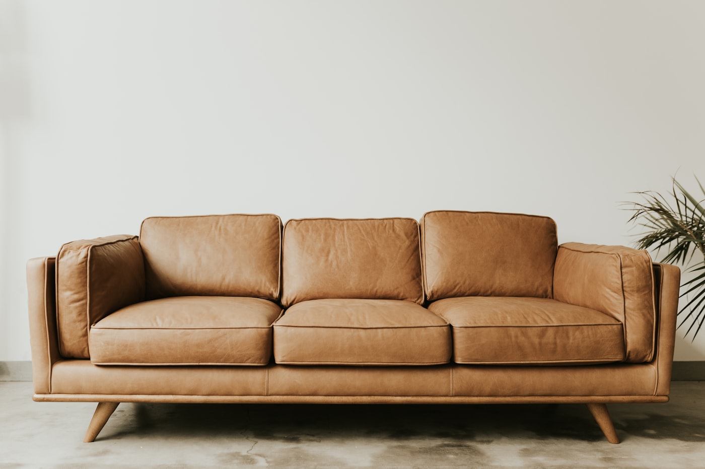 Tan leather sofa, Kestane furniture collection